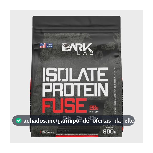 Whey Isolate Protein Fuse Refil 900g Dark Lab - Mp Importad Sabor Brownie