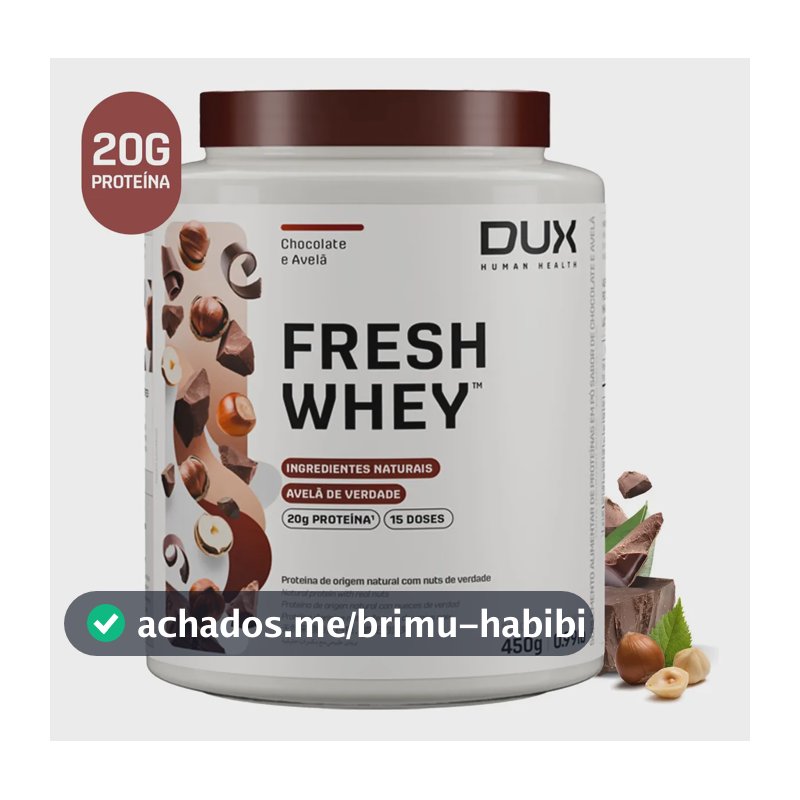 DUX HUMAN HEALTH Fresh Whey Chocolate e Avelã 450g