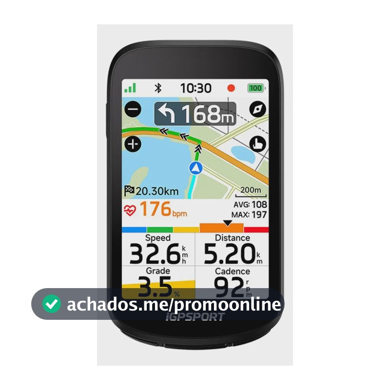 Ciclocomputador Gps Igpsport Bsc500 Strava Ant+ Com Mapa