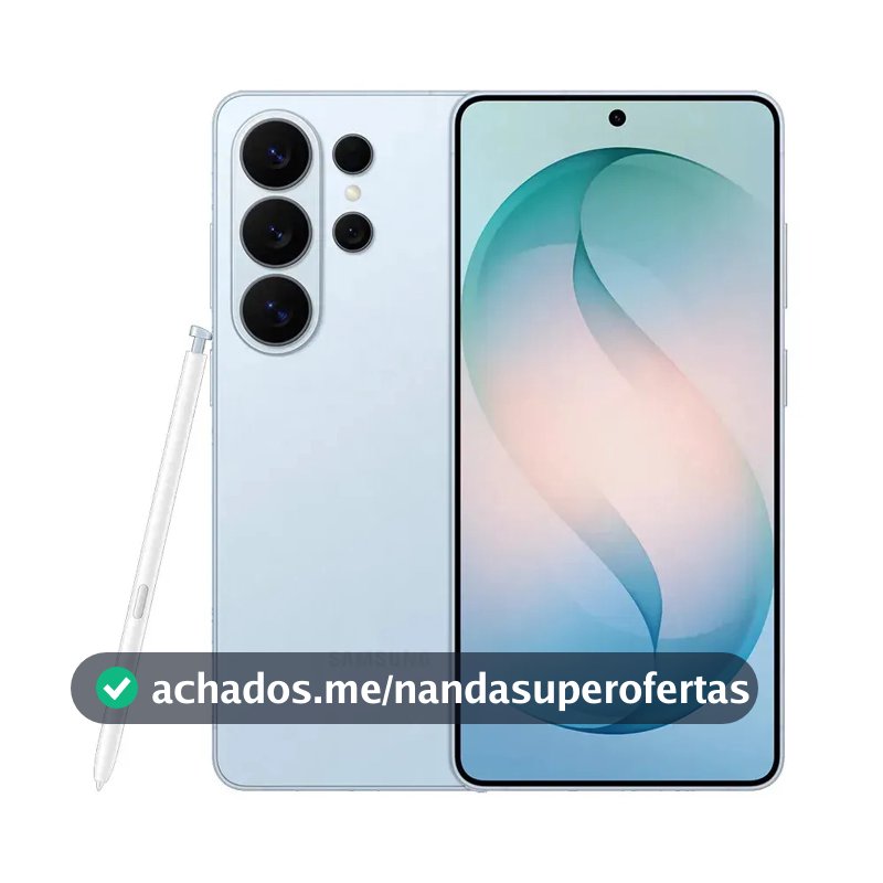 Celular Samsung Galaxy S26 Ultra 5G, 256GB, 12GB RAM, Câmera Quádrupla, Tela Grande de 6.9" Azul