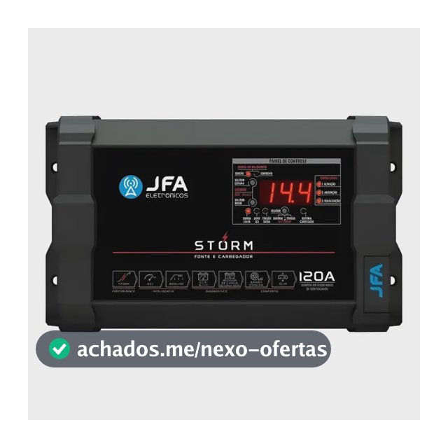 Fonte Jfa 120 Storm Bivolt Volt/amp Para Módulo Automotivo Preto