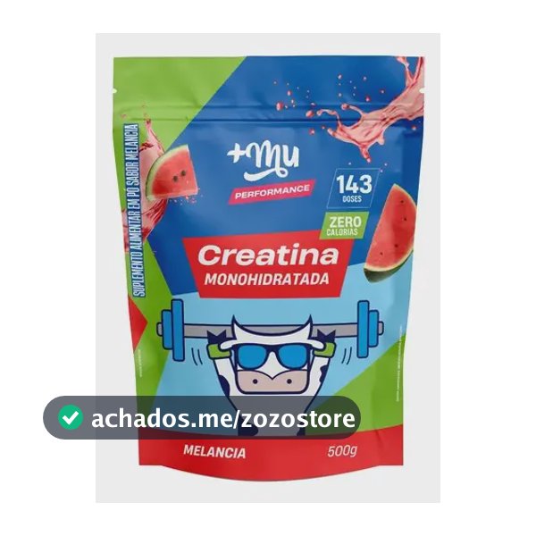 Creatina +Mu em pó sabor Melancia x 500g