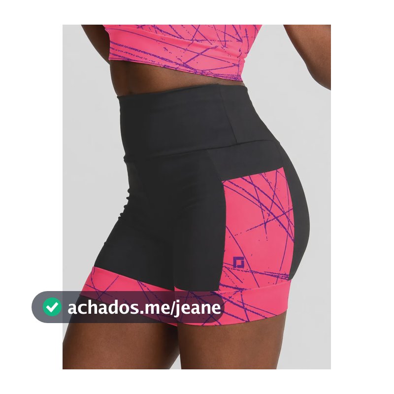 Shorts Pra Corrida De Alta Compressão Com Bolsos Laterais Coral-violeta M