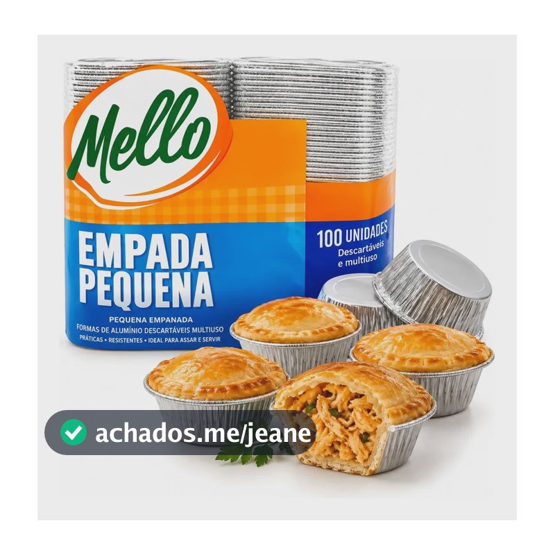 100un Forma De Empada 50ml Queijadinha Empadinha Alumínio Cor Prateado