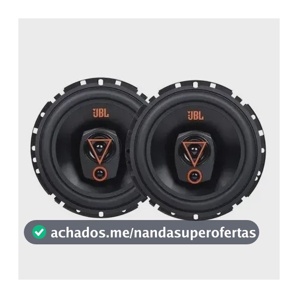 Par alto falante JBL multisystem 6TRMS80 Triaxial 6 Pol 160w cor preto