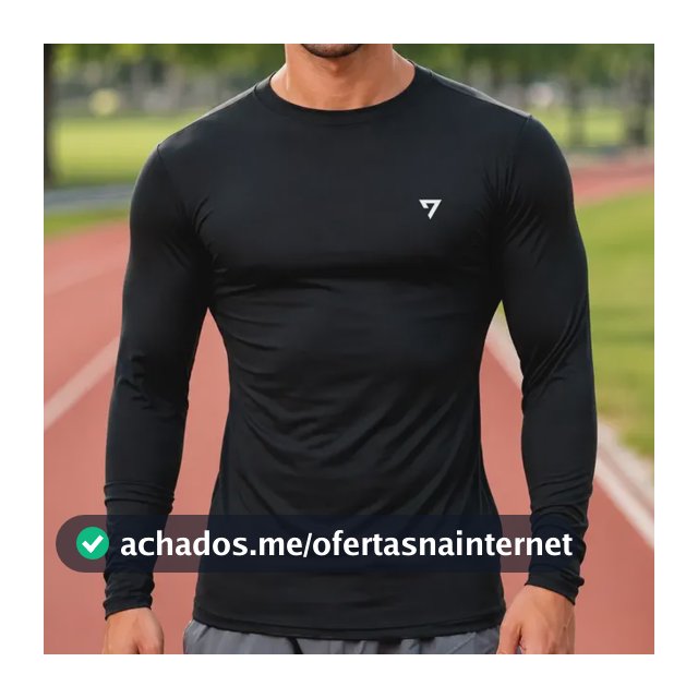 Camisa Térmica Masculina Segunda Pele Proteção Solar Uv50-