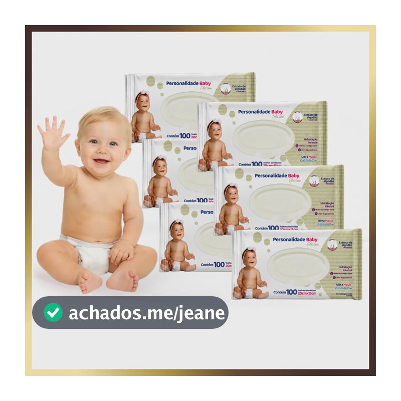 Kit 600 Toalhas Umedecidas Personalidade Lenço Sem Alcool