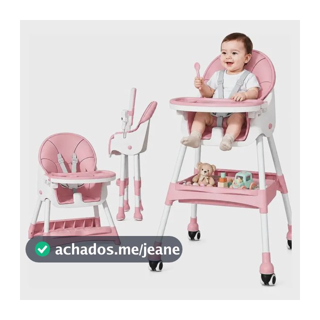 Cadeira De Alimentação Portátil Para Bebê Altura Ajustável