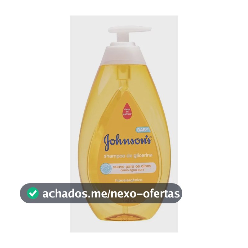 Shampoo Johnson's Baby Glicerina Hipoalergênico 750ml