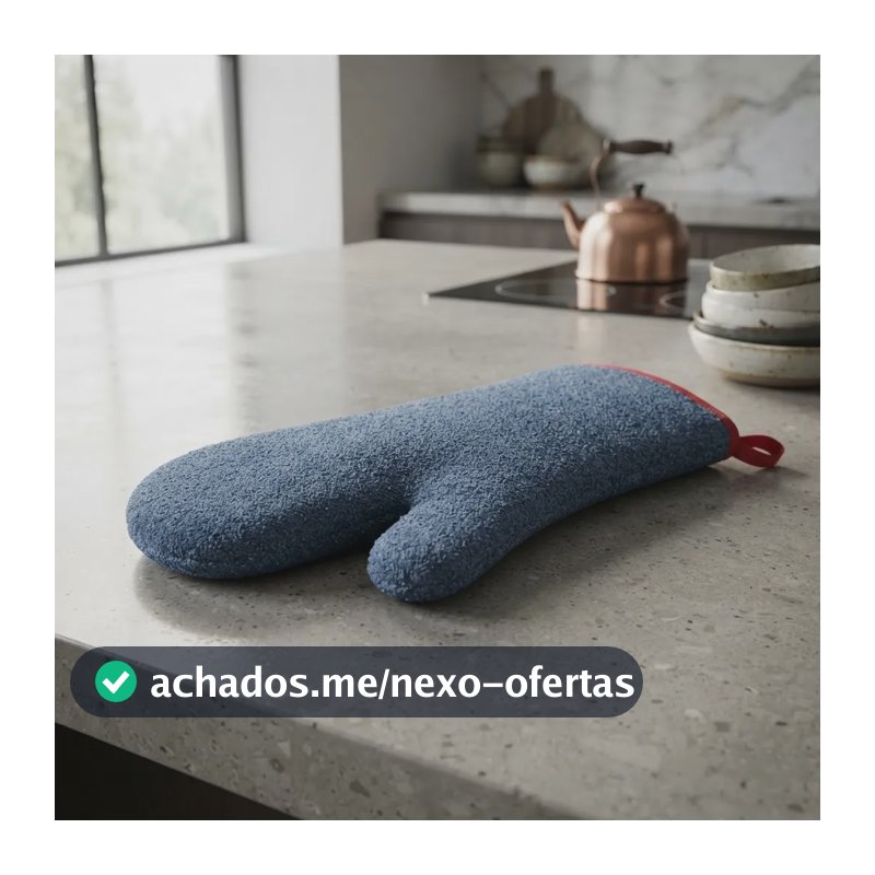 Luva Térmica Grafatex Anatomica - Par - Até 350 Graus - 50cm Azul