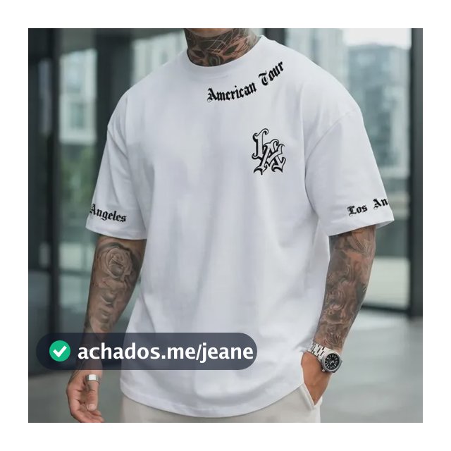 Camiseta Los Angeles America Tour Streest Wear Lançamento