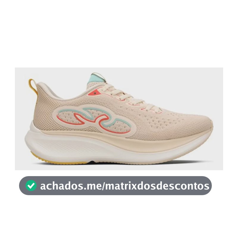 Tênis De Corrida Voa 3 Unissex Confortável - Olympikus Bege 35 Br