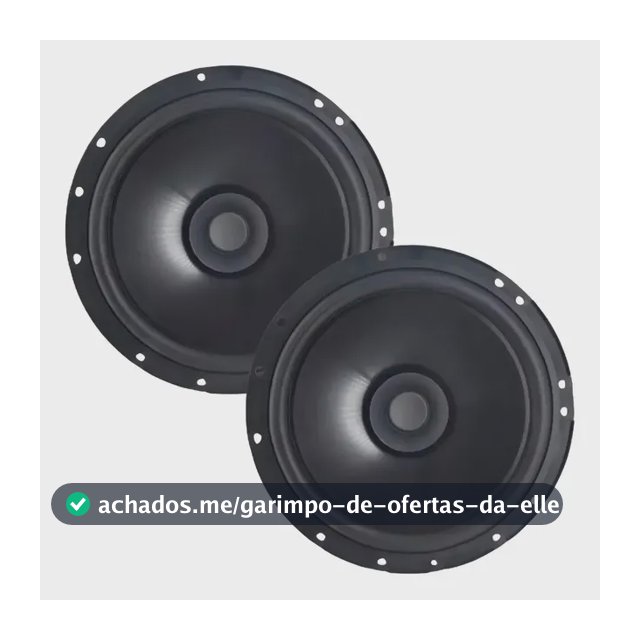 Par Alto Falante Automotivo Bomber Montadoras 6 pol - 110w Rms Cor Preto