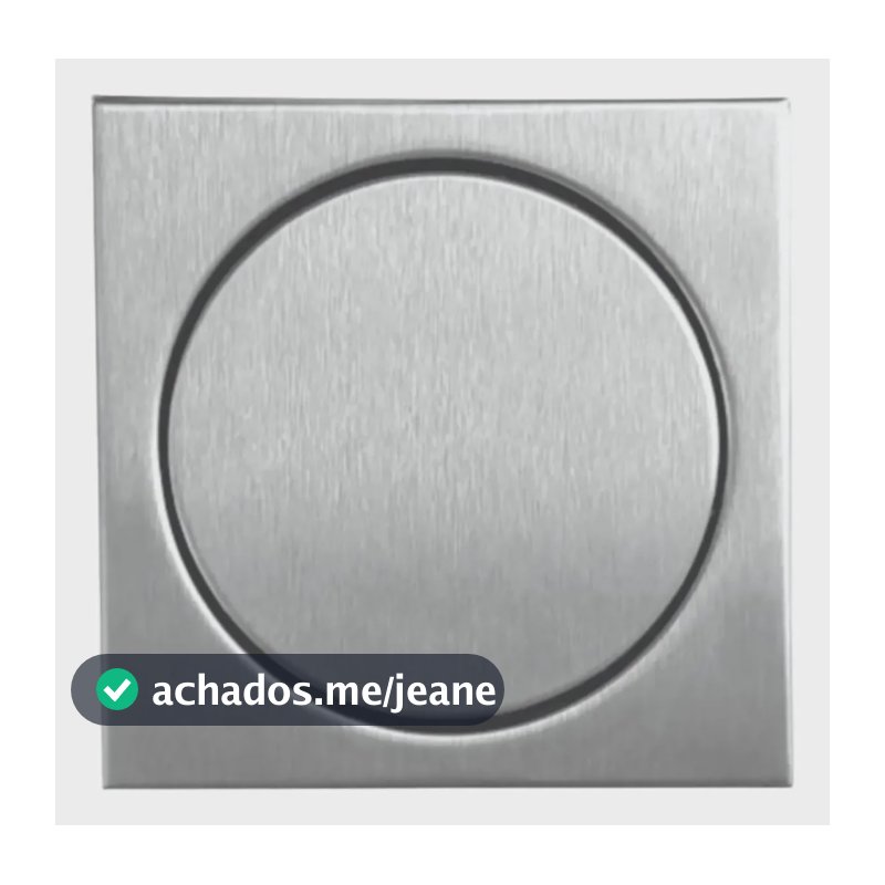 Ralo Piso Inox 304 Escovado Acoplável A Cx Sifonada 100mm