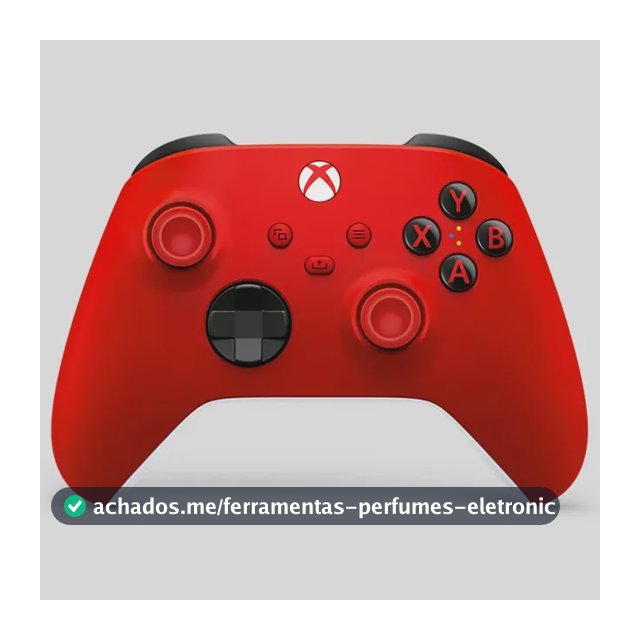 Controle Sem Fio Xbox Series X S Microsoft Pulse Red para PC, One e Smart TVs