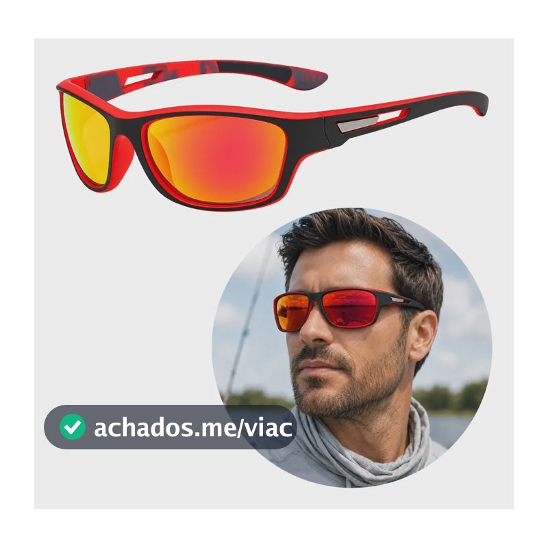 Óculos De Sol Esportivo Polarizado Uv400 Pesca Masculino