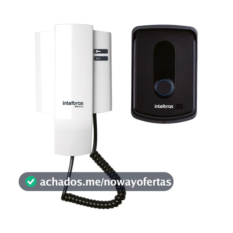 Porteiro Residencial Ipr 8010 Preto/Branco Intelbras