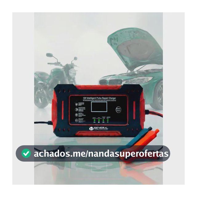 Carregador Inteligente De Bateria Automotiva Several Importados 12v Portátil Rápido Para Carro Moto E Veículos Several