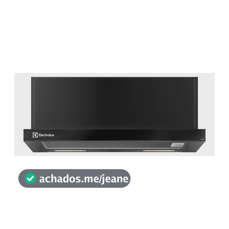 Depurador de Ar Electrolux Efficient DE6RB 60cm Retrátil Aço Inox cor Preto