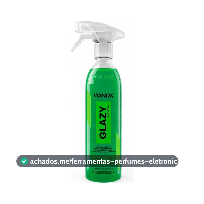 Glazy Anti Fog Vonixx 500ml Spray Antiembaçante Vidros Auto