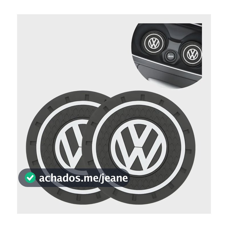 Porta Copos Polo Jetta Virtus Gol Golf Amarok Up Acessórios Preto