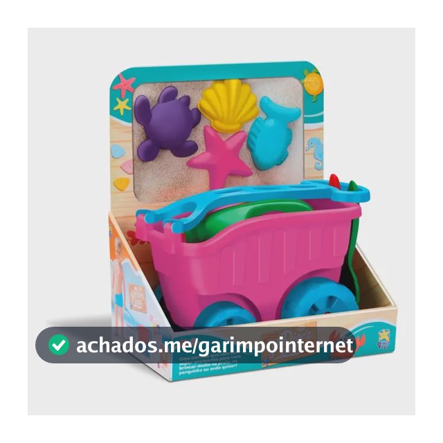 Carriola Infantil Com Acessórios Praia Diver Praia