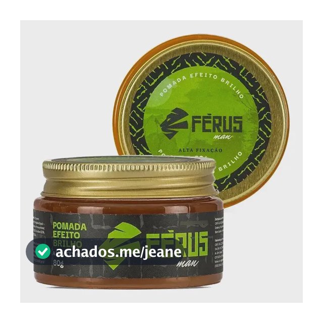 Pomada Modeladora De Fixação Cabelo Masculino Efeito Brilho