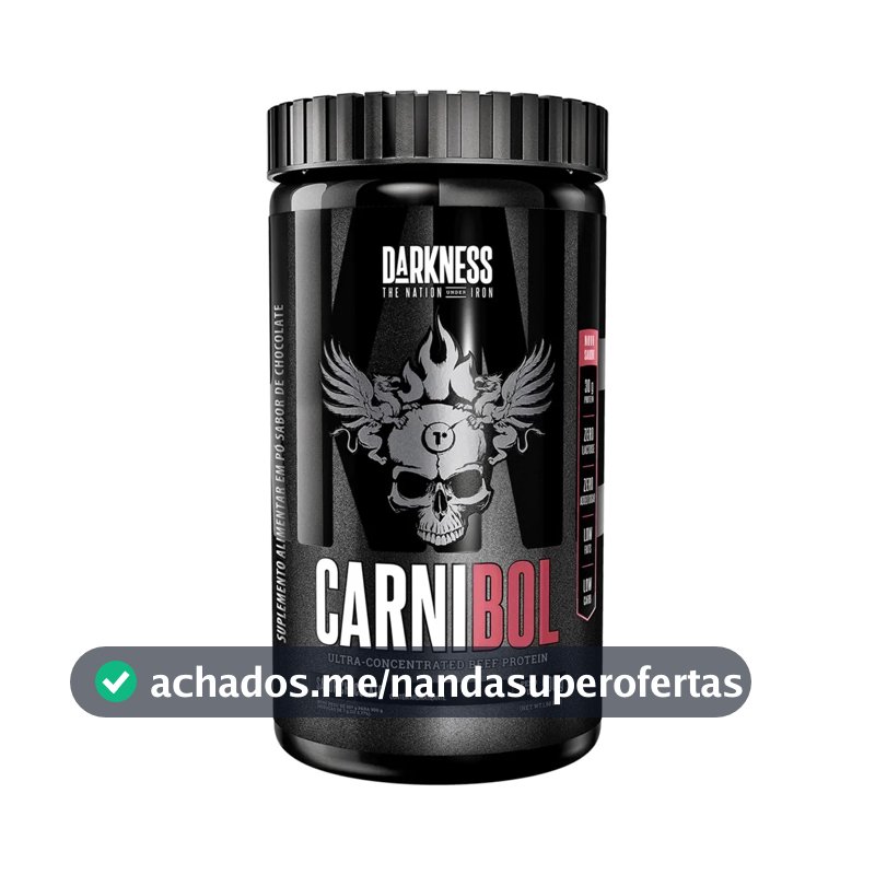 Proteína Darkness Carnibol Beef em pó sabor Chocolate x 900g
