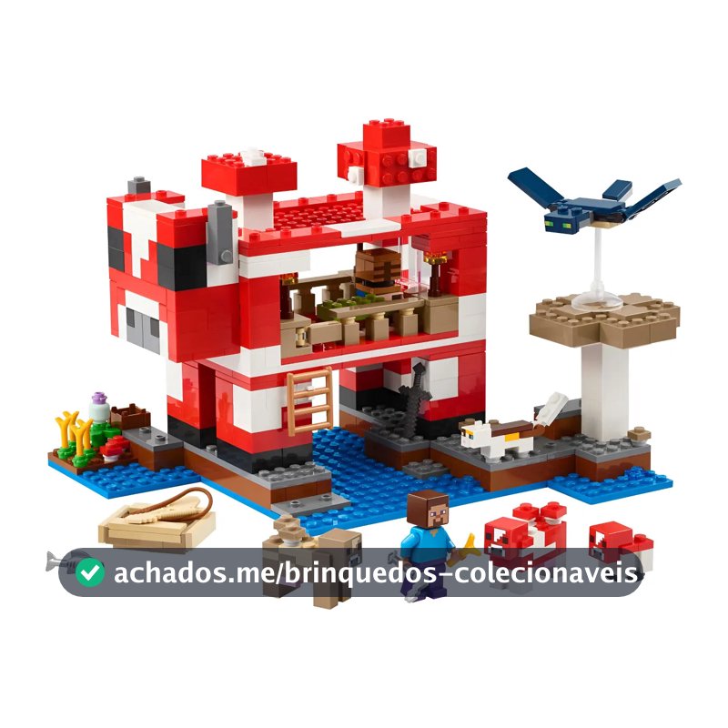 Blocos de montar LegoMinecraft 21270 500 peças em caixa