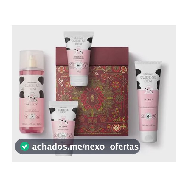 Kit Presente Cuide-se Bem Deleite O Boticário 4 Itens