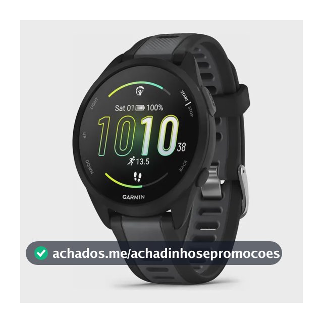 Garmin Forerunner 165 Basico Amoled 43 Mm Preto Correa Esportiva