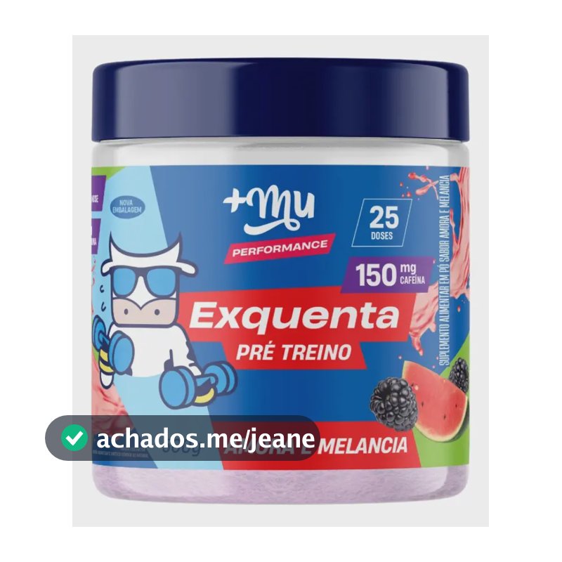Suplemento em pó +Mu Performance Pré treino Exquenta sabor Amora E Melancia x 500g