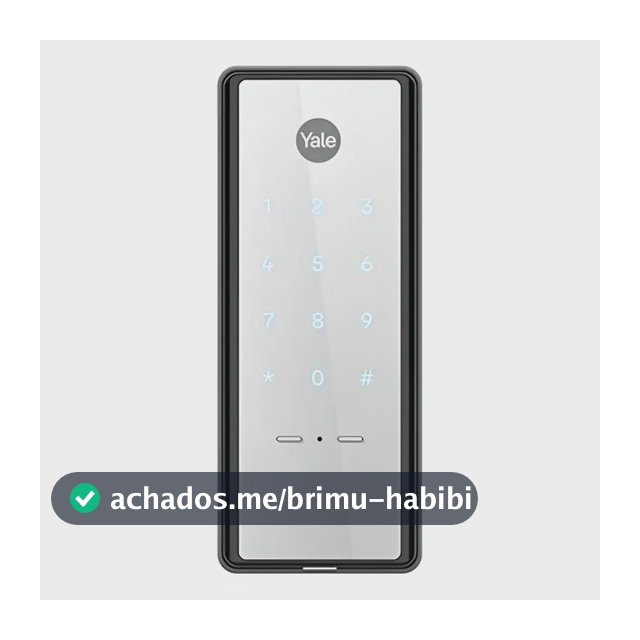 Fechadura Digital Yale Reflecta Sobrepor Espelhada Senha Ip55 Externa Resistente Chuva Sol Espelhado