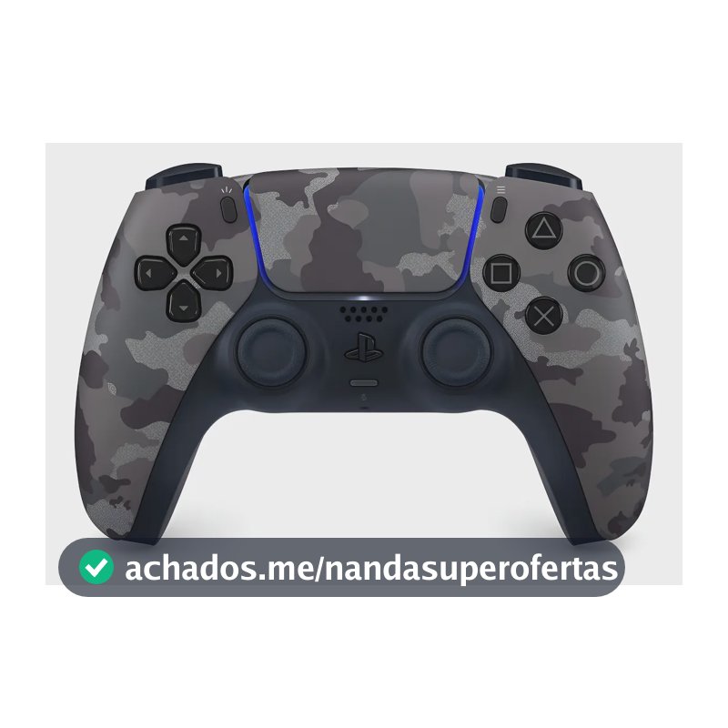 Controle joystick sem fio Sony PlayStation PS5 gray camuflado