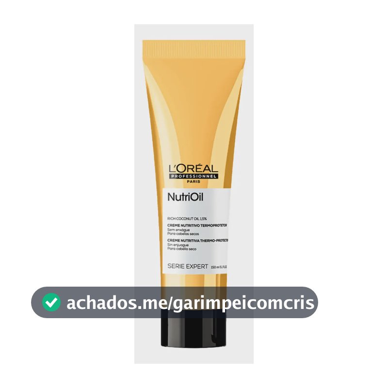 Nutrioil Creme Nutritivo Termoprotetor Leave-In 150ml - Série Expert | L'oréal Professionnel
