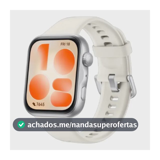 Smartwatch HUAWEI WATCH FIT 5 AMOLED de 182" Design Leve Mini Treino Bateria com Até 10 Dias 64 GB Gerenciamento Avançado da Saúde Monitor do Sono SpO2 GPS Compatível com iOS e Android Branco
