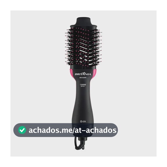 Britânia Escova Secadora Bec02pr 4 Em 1 1300w Cor Preto e Rosa