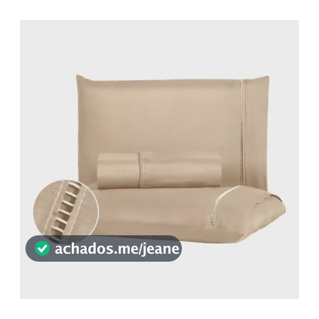 Jogo De Lençol 400 Fios Queen 3 Peças Com Elástico