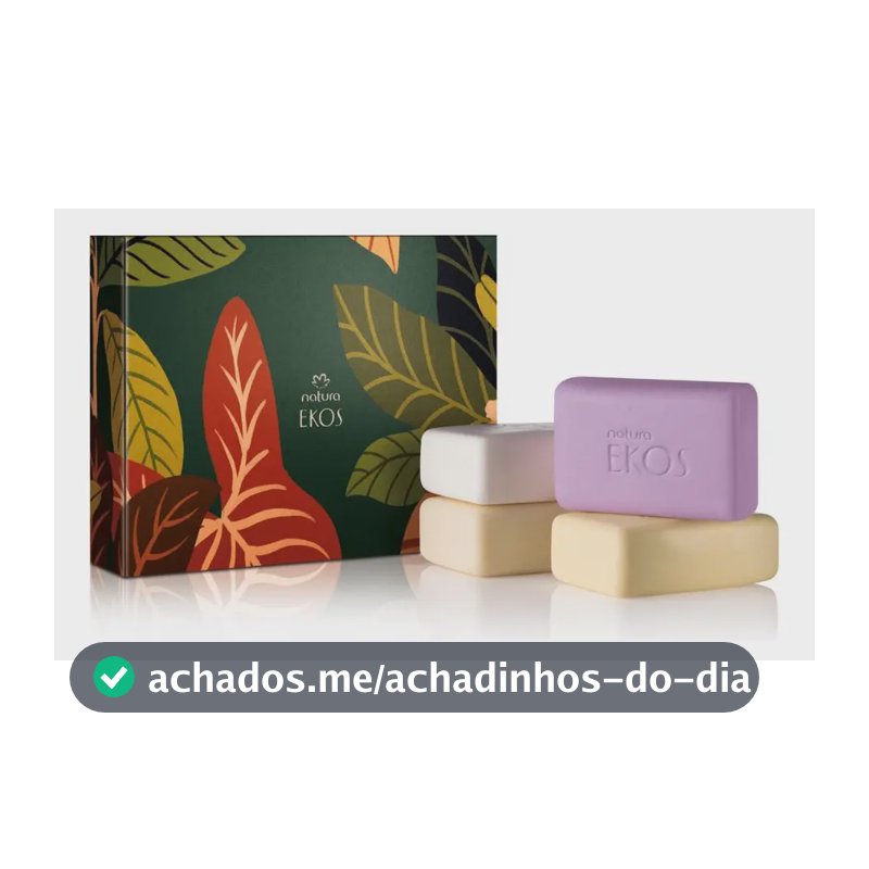 Caixa Com 4 Sabonetes Natura Ekos