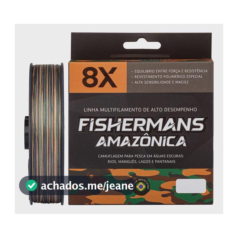 Linha De Pesca Fishermans Multifilamento 8x 150m Cor Amazônica - 0.24mm 30 libras