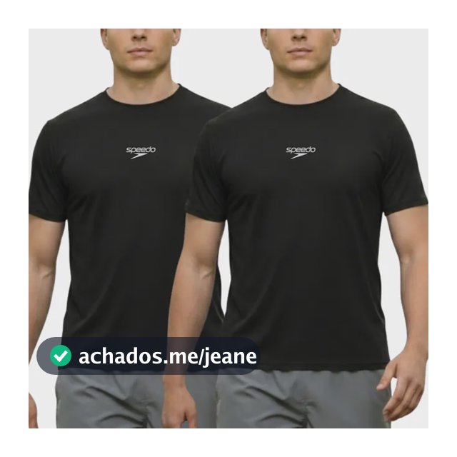 Kit 2 Camiseta Masculina Speedo Dry Fit Manga Curta Academia