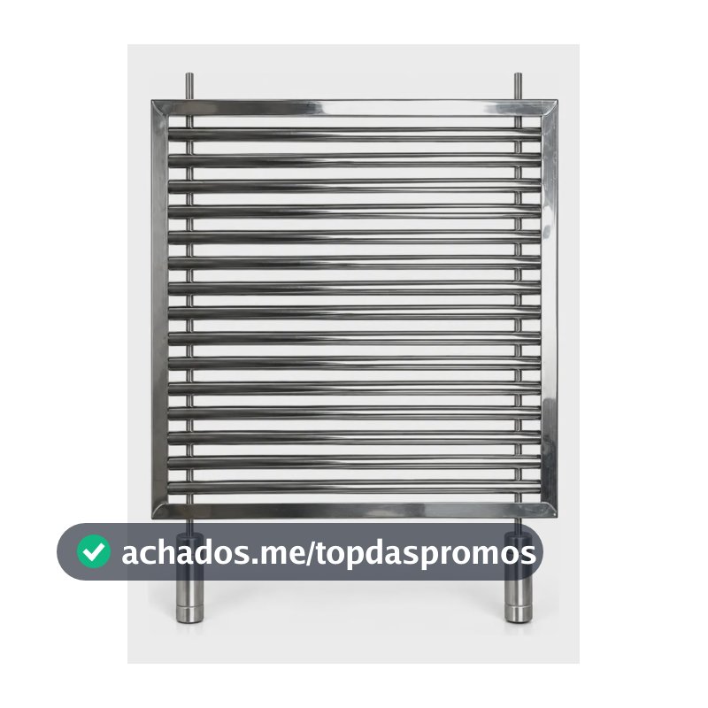 Grelha Churrasco Parrilla Uruguaia 100% Inox Reforçada 50x50