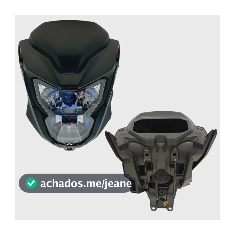 Kit Frente Completa Titan 160 2025 2026 Farol Led Aranha 160 Preto Brilhante