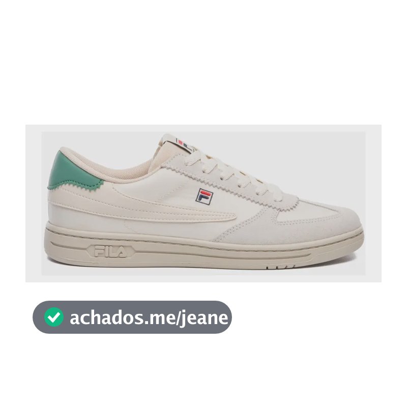 Tênis Masculino 88 T-toe Fila Bege/branco/verde Abeto Liso 39 Br