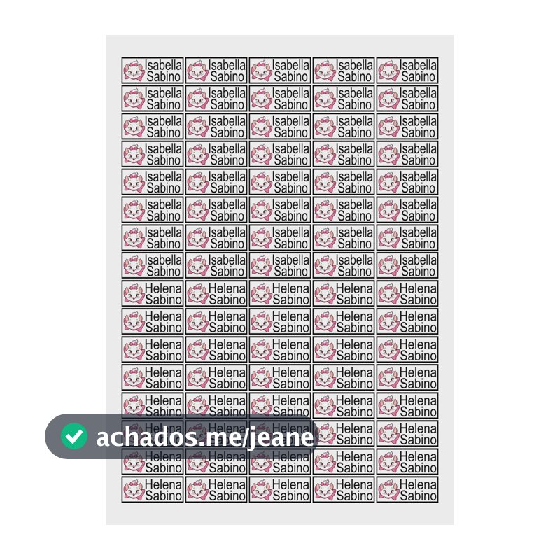 80 Etiquetas Para Identificar Uniforme Escolar E Roupas