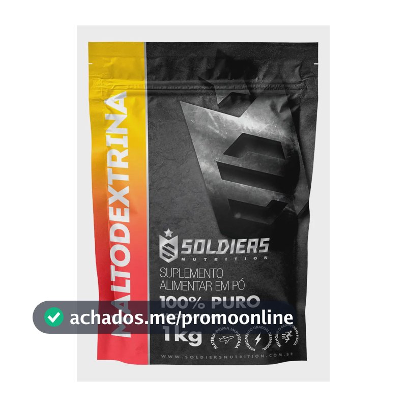Maltodextrina 1kg 100% Pura Soldiers Nutrition Ingrediente Natural Bem-Estar