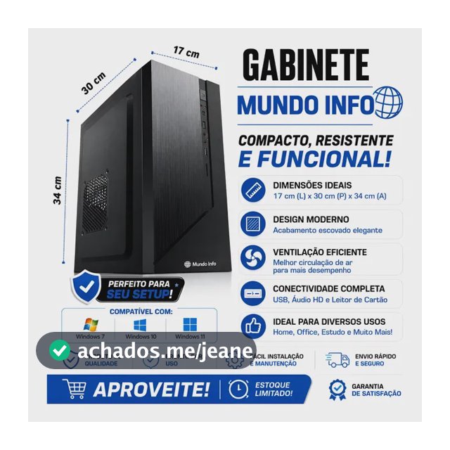 Computador Windows 11 Cpu Intel I5, Ssd 240gb, 16gb + Wifi 240 Gb 16 Gb Hdmi Vga