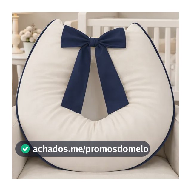 Capa De Almofada Amamentação Com Laço 100% Algodão