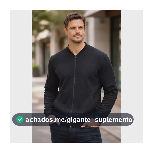 Blusa De Moletom Com Ziper Canguru Flanelado Inverno P Ao G1