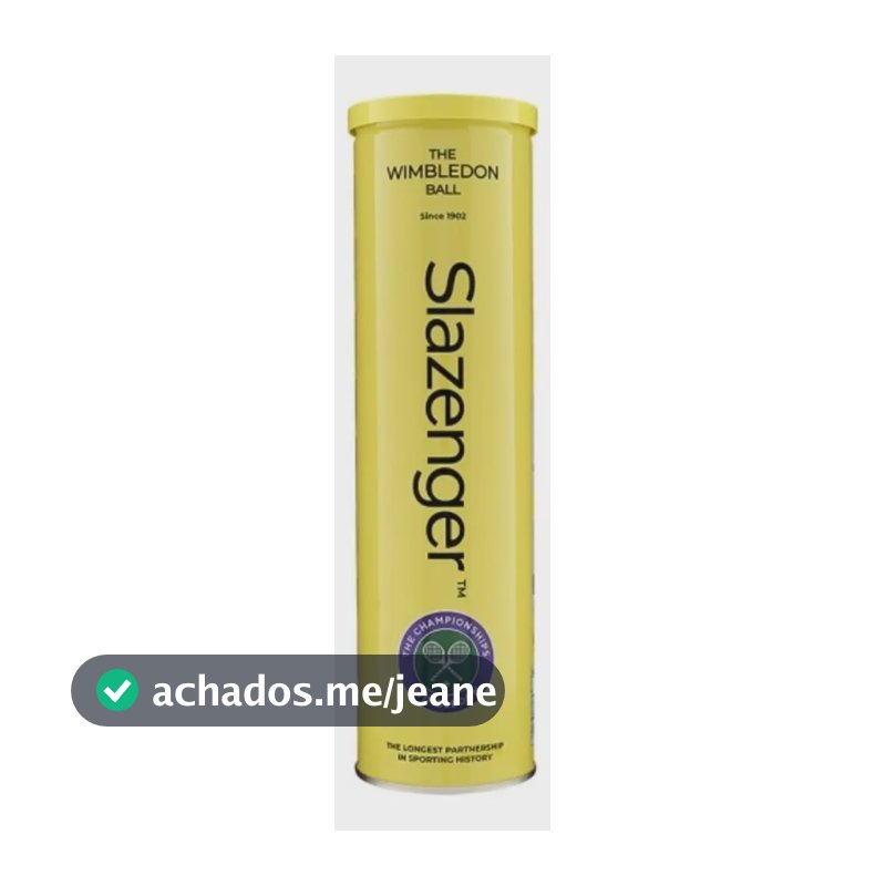 Bola De Tênis Wimbledon Slazenger Tubo Com 4 Bolas Cor Amarelo